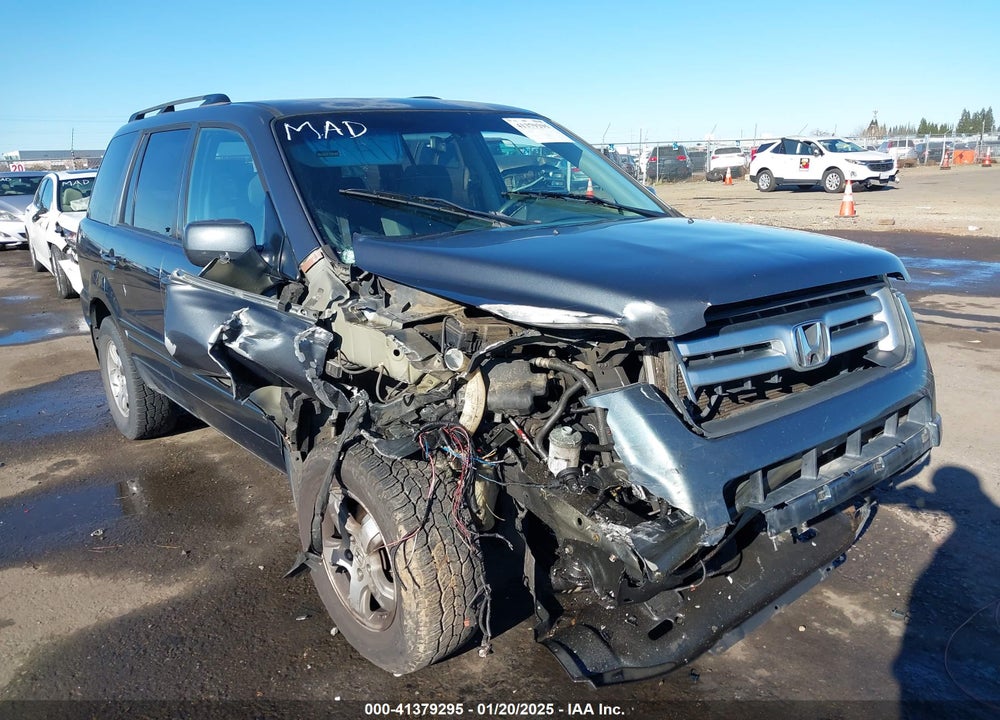 2006 HONDA PILOT EX VIN: 2HKYF18446H514489