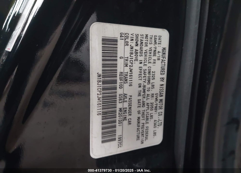 2018 NISSAN ROGUE SPORT SV VIN: JN1BJ1CP2JW161116