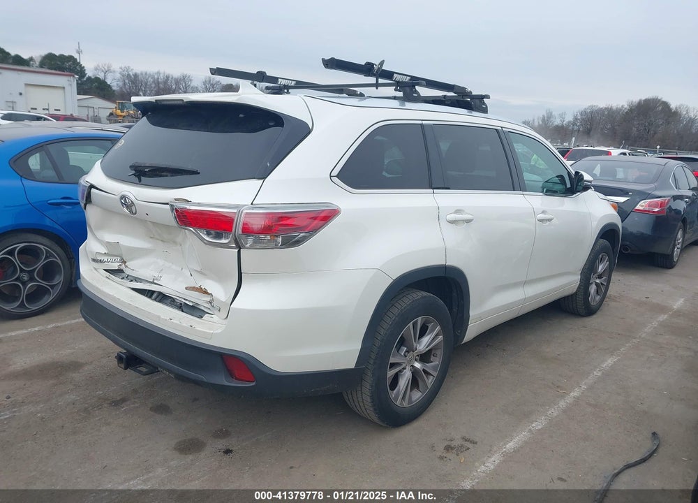 2014 TOYOTA HIGHLANDER XLE V6 VIN: 5TDKKRFH2ES010070
