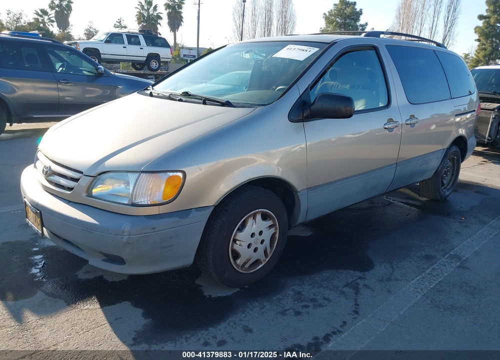 2001 TOYOTA SIENNA LE VIN: 4T3ZF13C81U395852