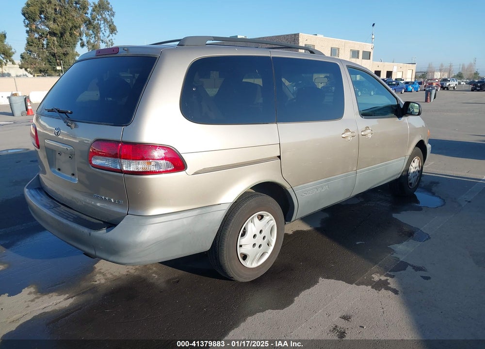 2001 TOYOTA SIENNA LE VIN: 4T3ZF13C81U395852