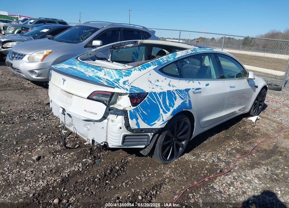2020 TESLA MODEL 3 PERFORMANCE DUAL MOTOR ALL-WHEEL DRIVE VIN: 5YJ3E1EC4LF714176