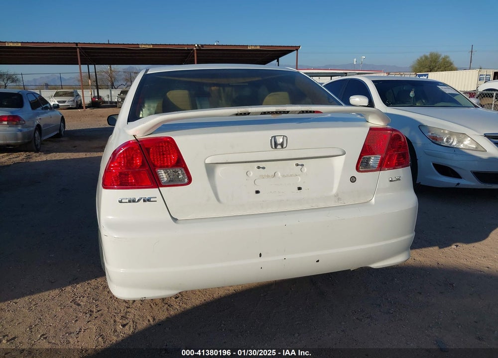 2005 HONDA CIVIC LX VIN: 2HGES16515H612169
