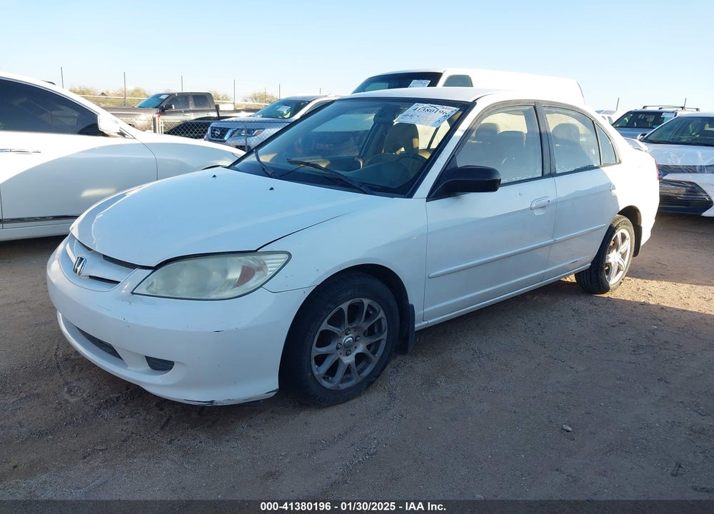 2005 HONDA CIVIC LX VIN: 2HGES16515H612169