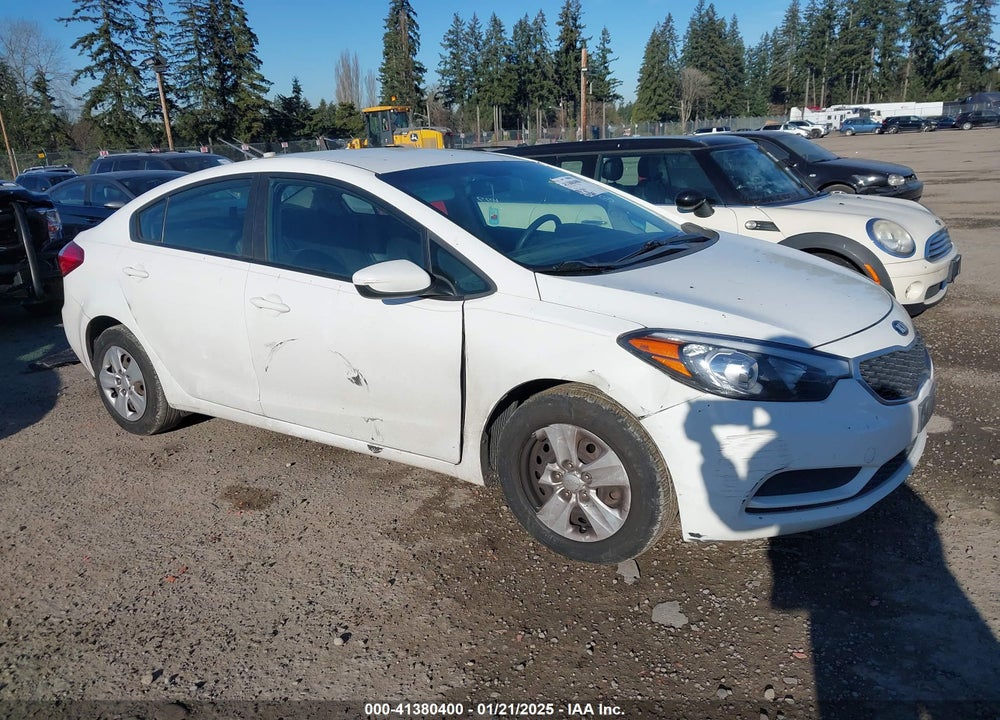 2016 KIA FORTE LX VIN: KNAFK4A60G5579094