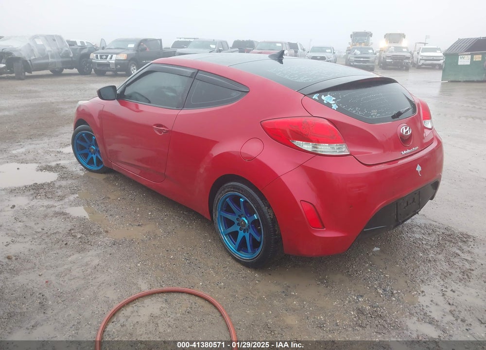 2012 HYUNDAI VELOSTER BASE W/RED/BLACK VIN: KMHTC6AD9CU066225
