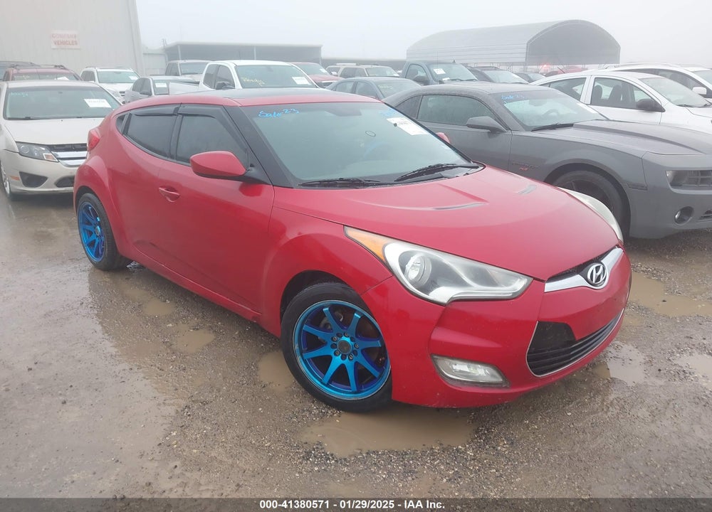 2012 HYUNDAI VELOSTER BASE W/RED/BLACK VIN: KMHTC6AD9CU066225