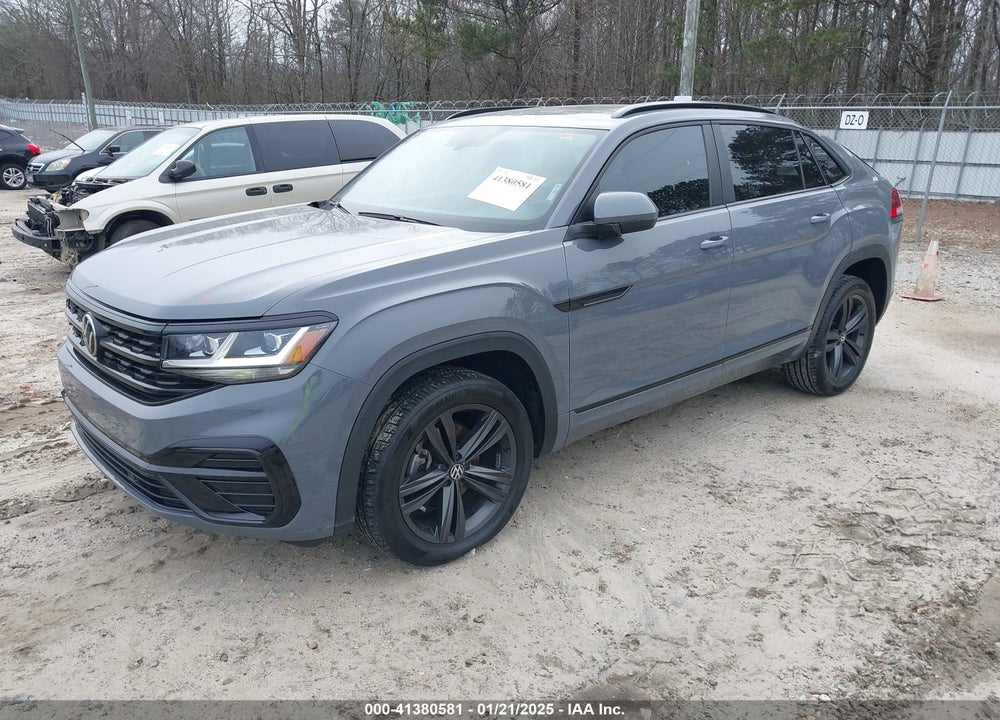 2021 VOLKSWAGEN ATLAS CROSS SPORT 3.6L V6 SE W/TECHNOLOGY R-LINE VIN: 1V2PE2CAXMC231037