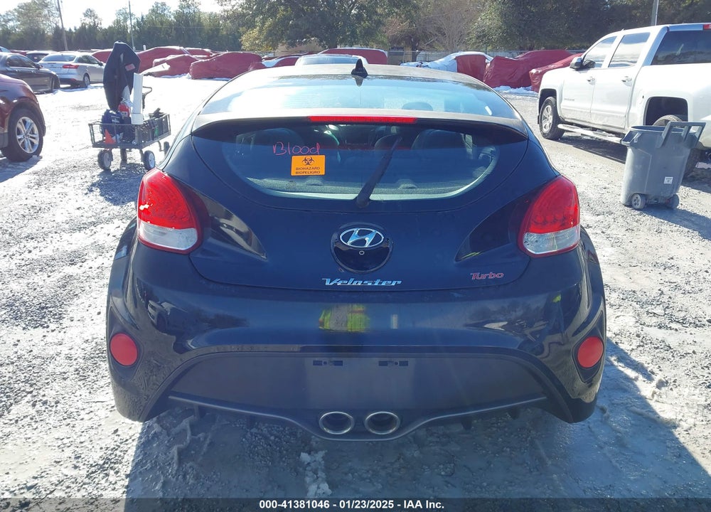 2016 HYUNDAI VELOSTER VIN: KMHTC6AE0GU255585