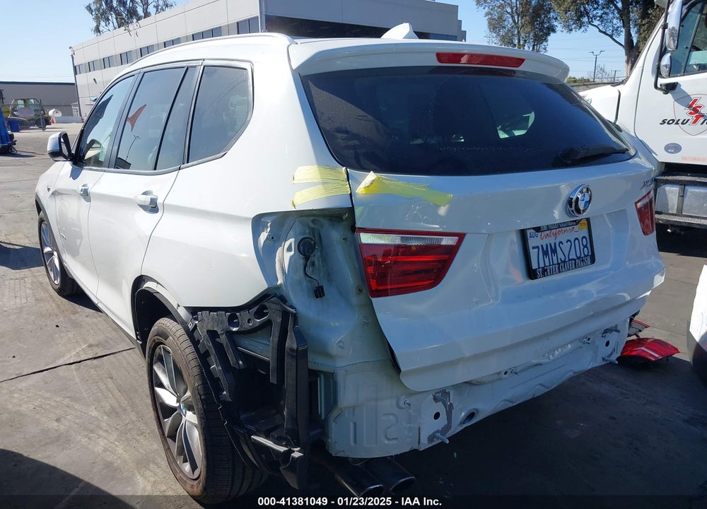 2016 BMW X3 XDRIVE28I VIN: 5UXWX9C53G0D66239