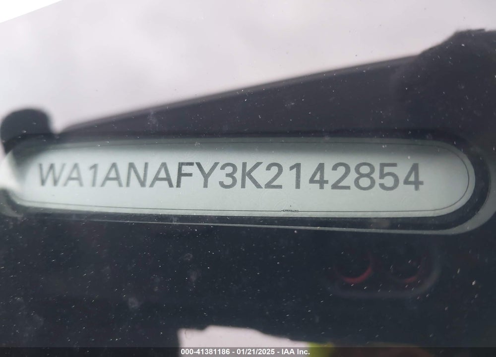 2019 AUDI Q5 45 PREMIUM VIN: WA1ANAFY3K2142854