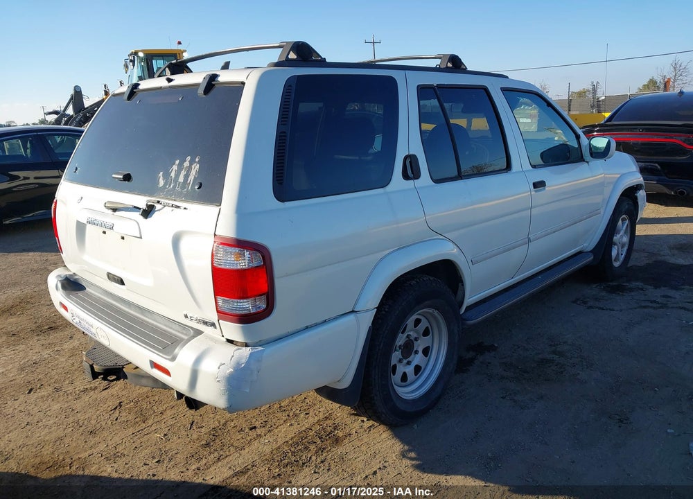 2001 NISSAN PATHFINDER LE VIN: JN8DR09Y01W584211