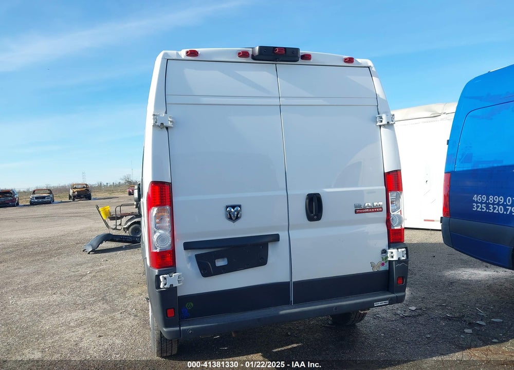 2020 RAM PROMASTER 2500 HIGH ROOF 159 WB VIN: 3C6TRVDG8LE126410