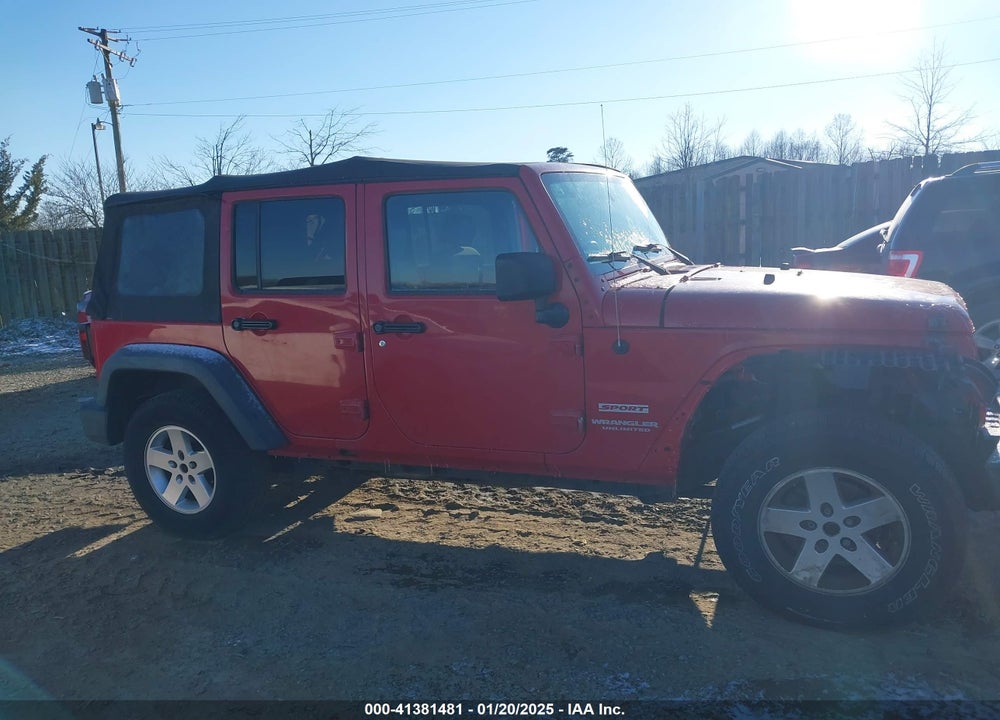 2010 JEEP WRANGLER UNLIMITED SPORT VIN: 1J4BA3H19AL144127
