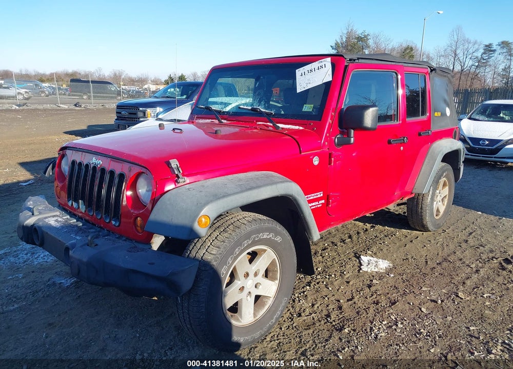 2010 JEEP WRANGLER UNLIMITED SPORT VIN: 1J4BA3H19AL144127