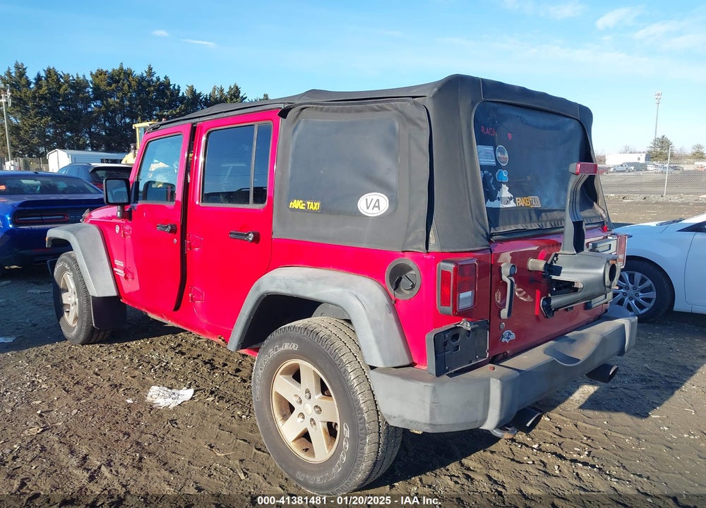 2010 JEEP WRANGLER UNLIMITED SPORT VIN: 1J4BA3H19AL144127