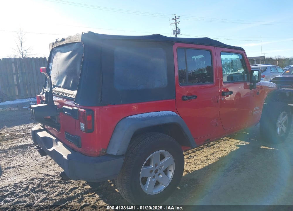 2010 JEEP WRANGLER UNLIMITED SPORT VIN: 1J4BA3H19AL144127