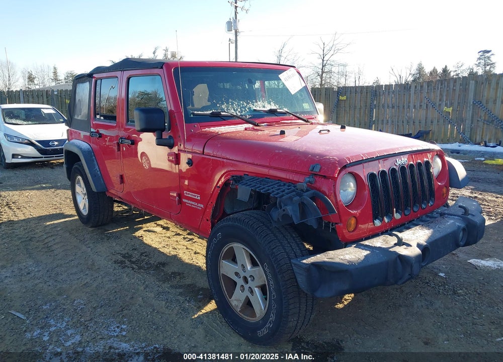 2010 JEEP WRANGLER UNLIMITED SPORT VIN: 1J4BA3H19AL144127