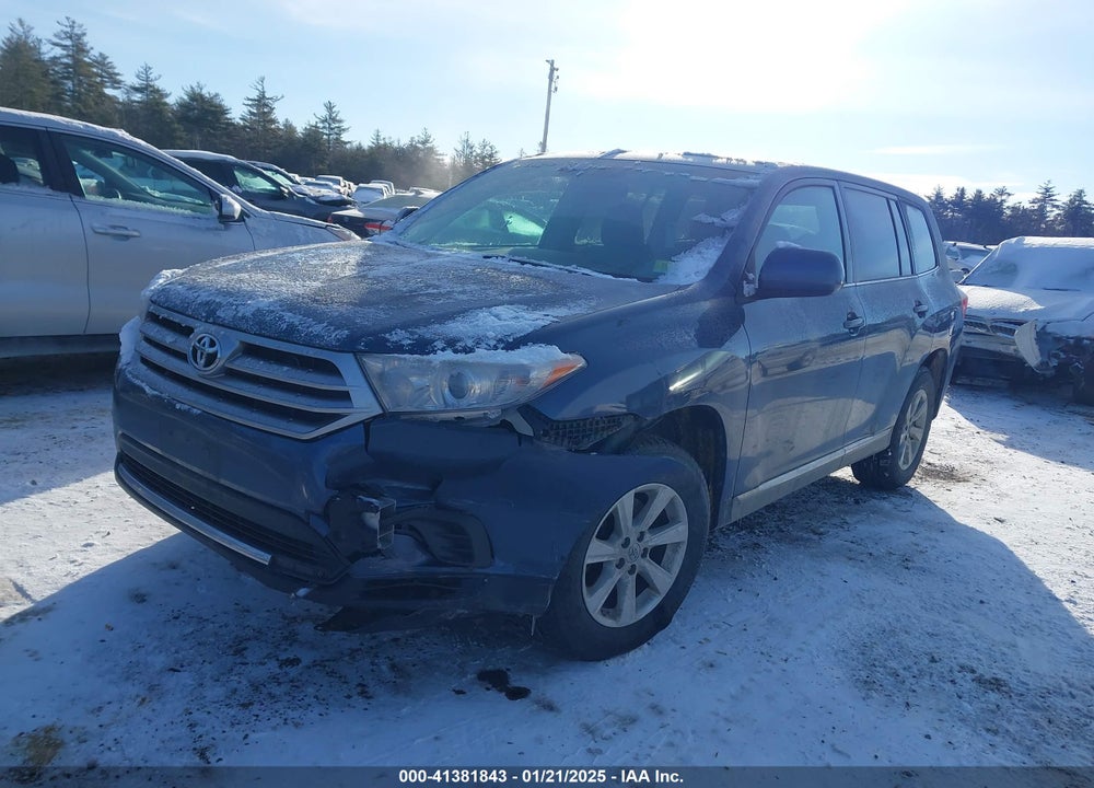 2013 TOYOTA HIGHLANDER BASE V6 VIN: 5TDBK3EH4DS270273