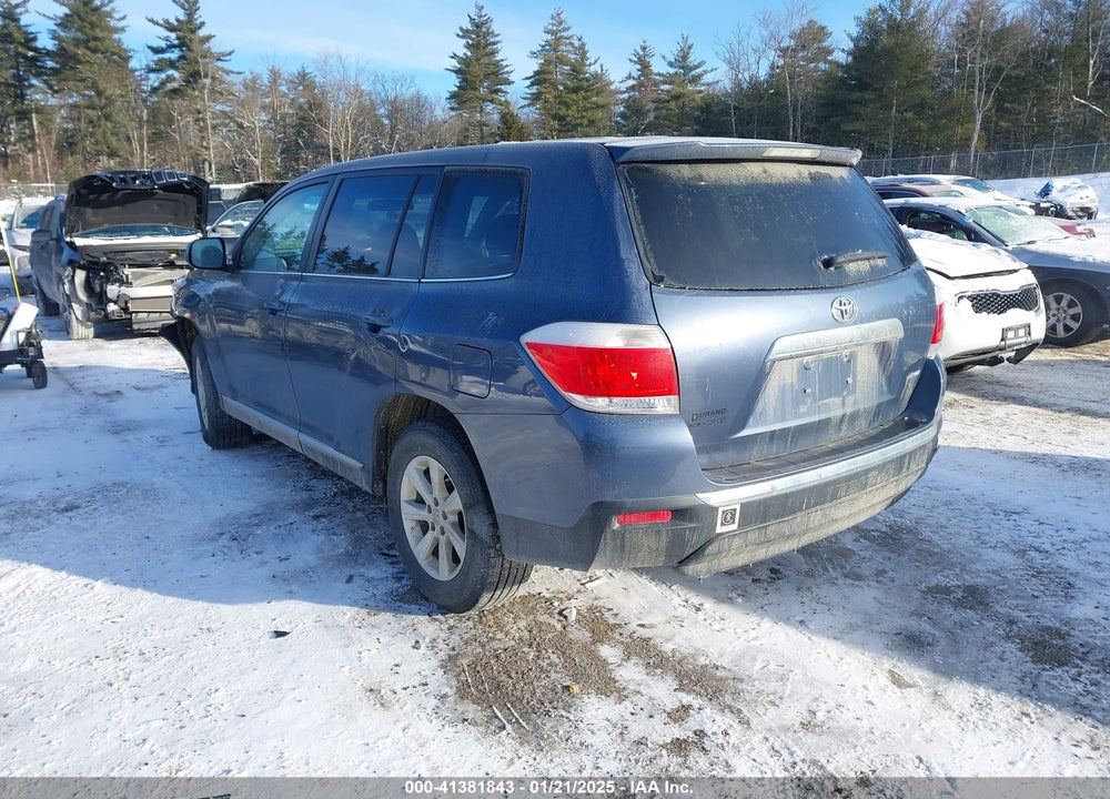 2013 TOYOTA HIGHLANDER BASE V6 VIN: 5TDBK3EH4DS270273
