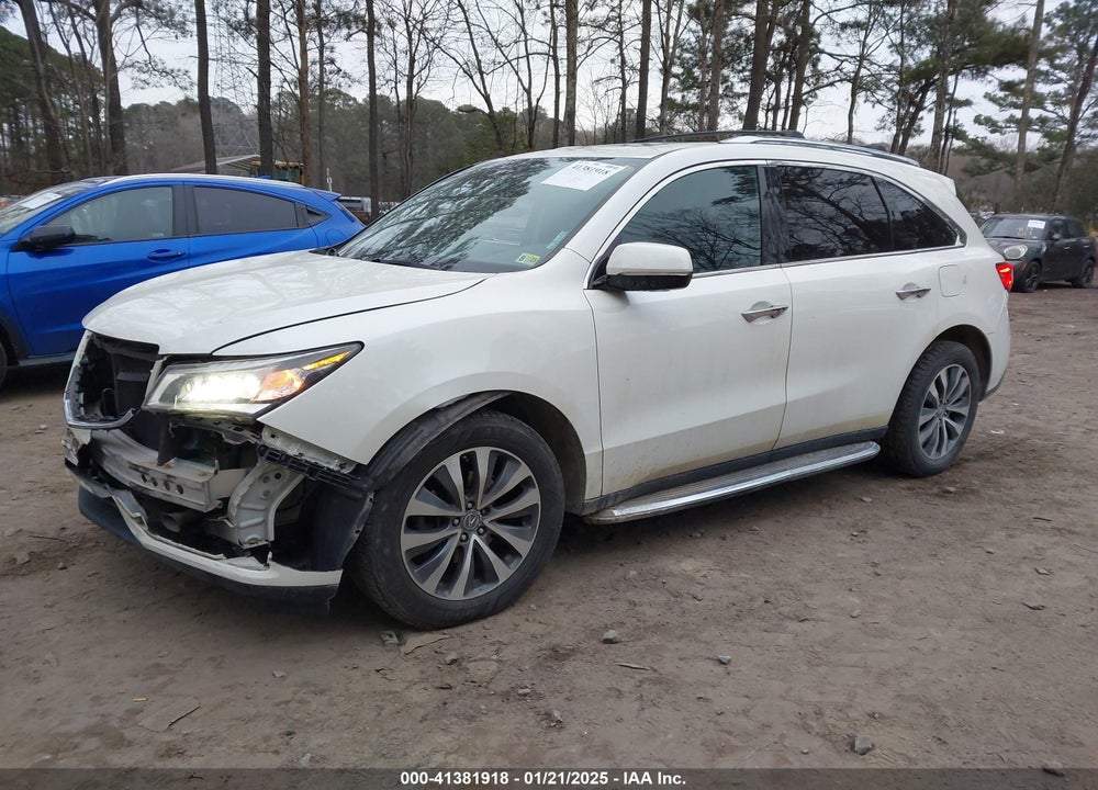 2016 ACURA MDX TECHNOLOGY   WATCH PLUS PACKAGES/TECHNOLOGY PACKAGE VIN: 5FRYD4H41GB034674