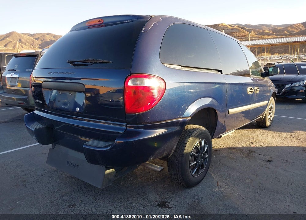2006 DODGE GRAND CARAVAN SE VIN: 1D4GP24R96B542874