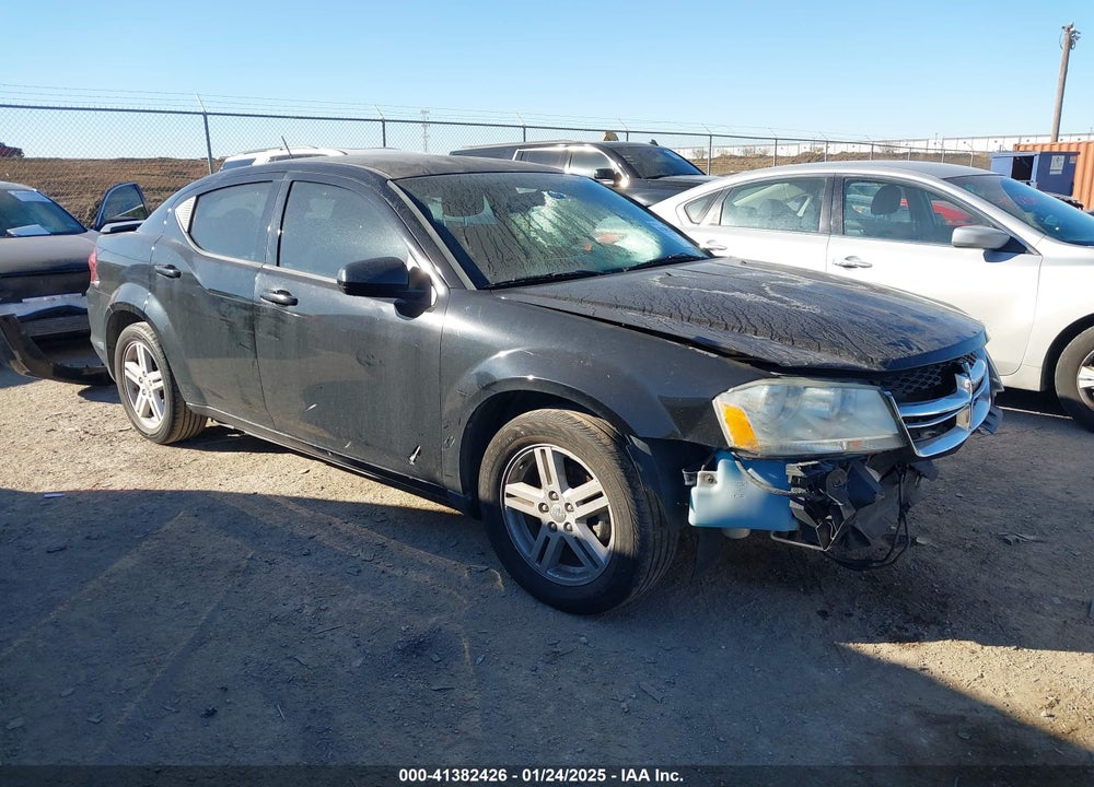 2011 DODGE AVENGER MAINSTREET VIN: 1B3BD1FB0BN544047