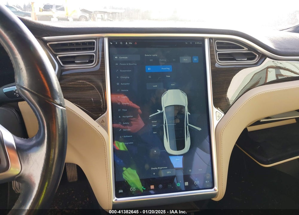 2014 TESLA MODEL S VIN: 5YJSA1H1XEFP62494