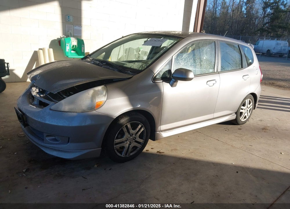 2007 HONDA FIT VIN: JHMGD38657S034509
