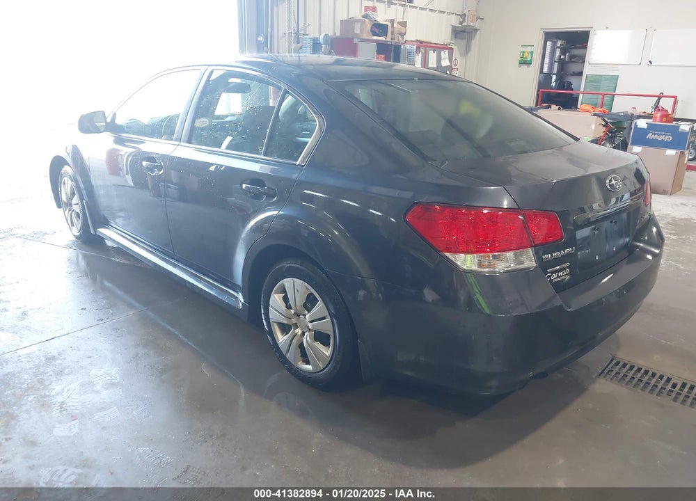 2011 SUBARU LEGACY 2.5I VIN: 4S3BMCA69B3217047