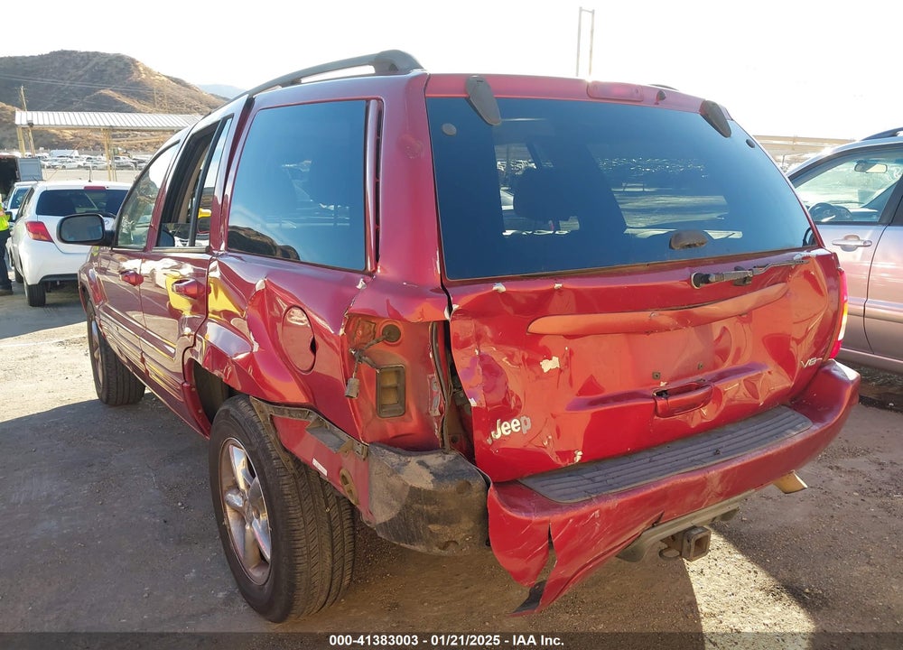 2002 JEEP GRAND CHEROKEE LIMITED VIN: 1J8GX58N92C186560