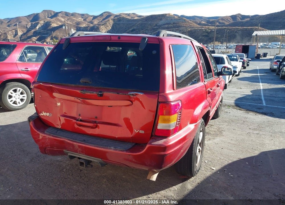 2002 JEEP GRAND CHEROKEE LIMITED VIN: 1J8GX58N92C186560