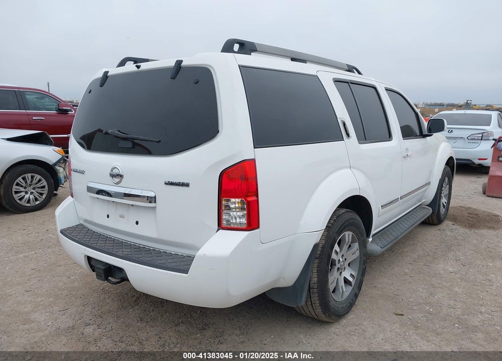 2012 NISSAN PATHFINDER SILVER VIN: 5N1AR1NN8CC606035