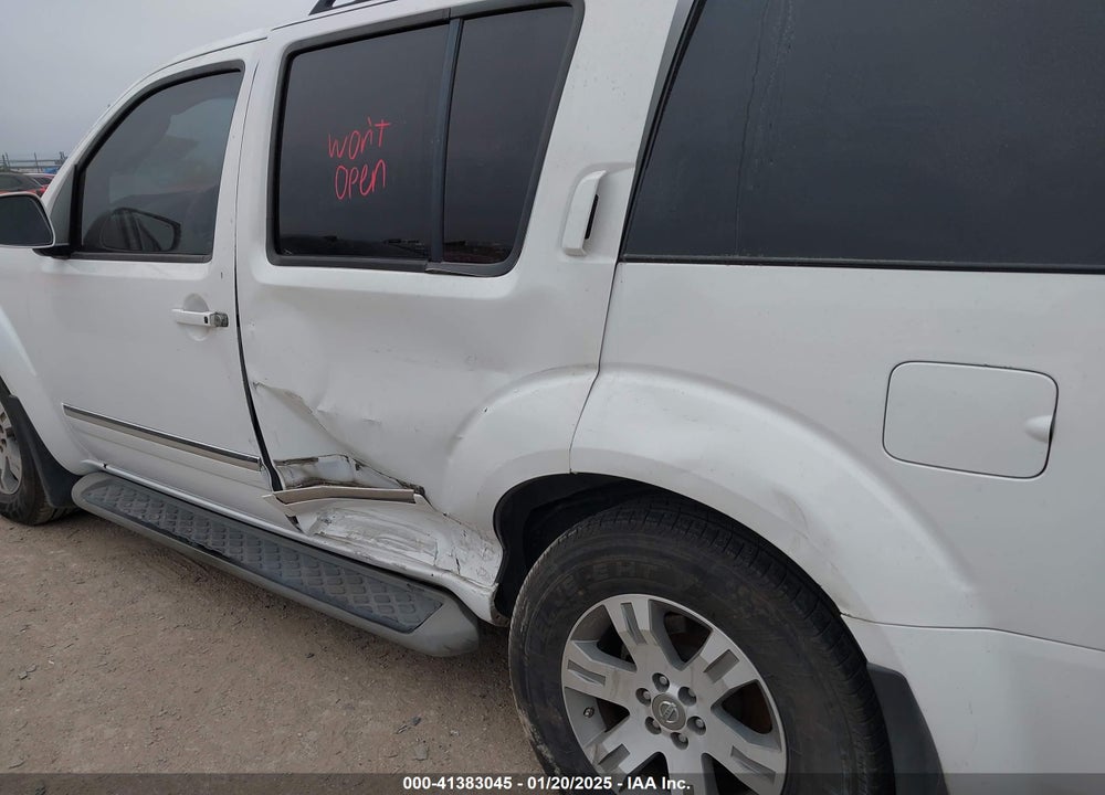 2012 NISSAN PATHFINDER SILVER VIN: 5N1AR1NN8CC606035