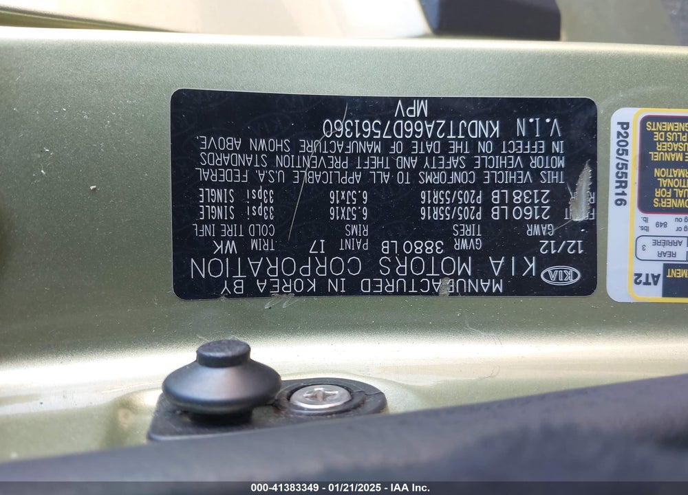 2013 KIA SOUL VIN: KNDJT2A66D7561360