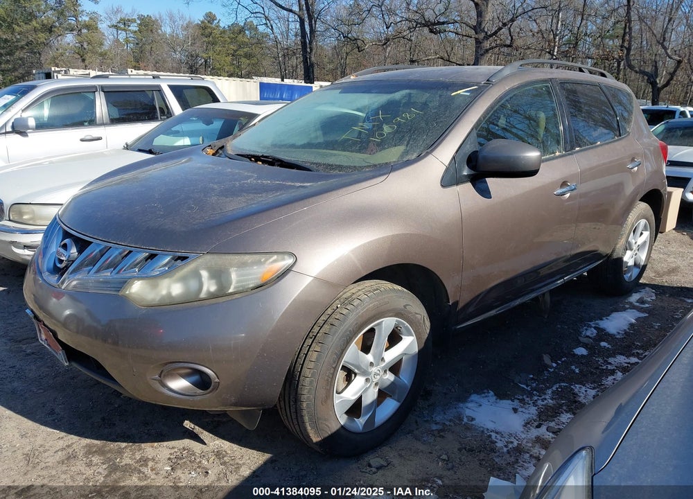 2009 NISSAN MURANO S VIN: JN8AZ18W29W100981