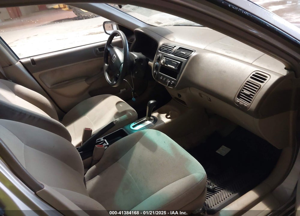 2001 HONDA CIVIC LX VIN: 2HGES16581H597146