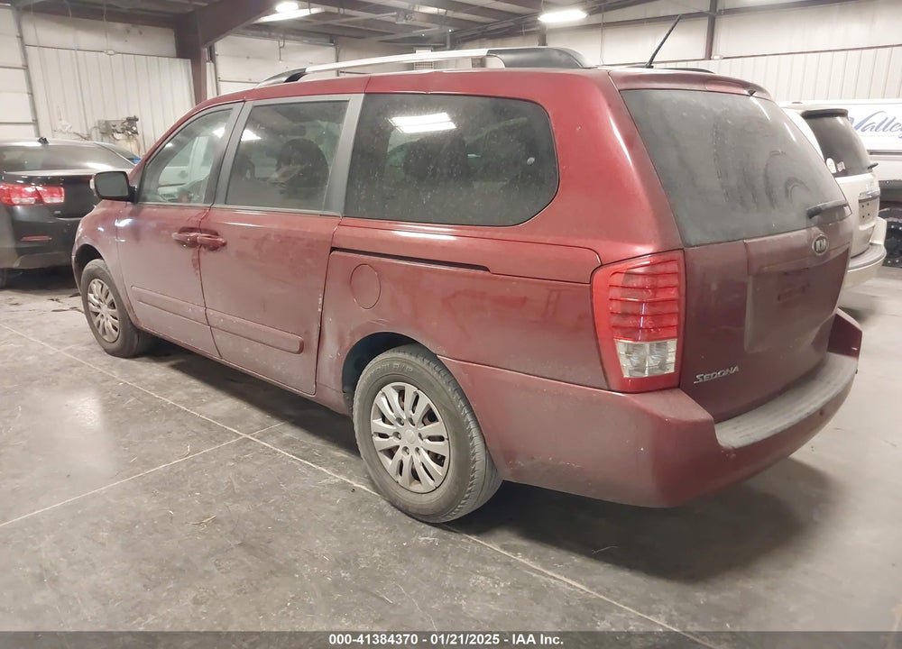 2011 KIA SEDONA LX VIN: KNDMG4C79B6370540