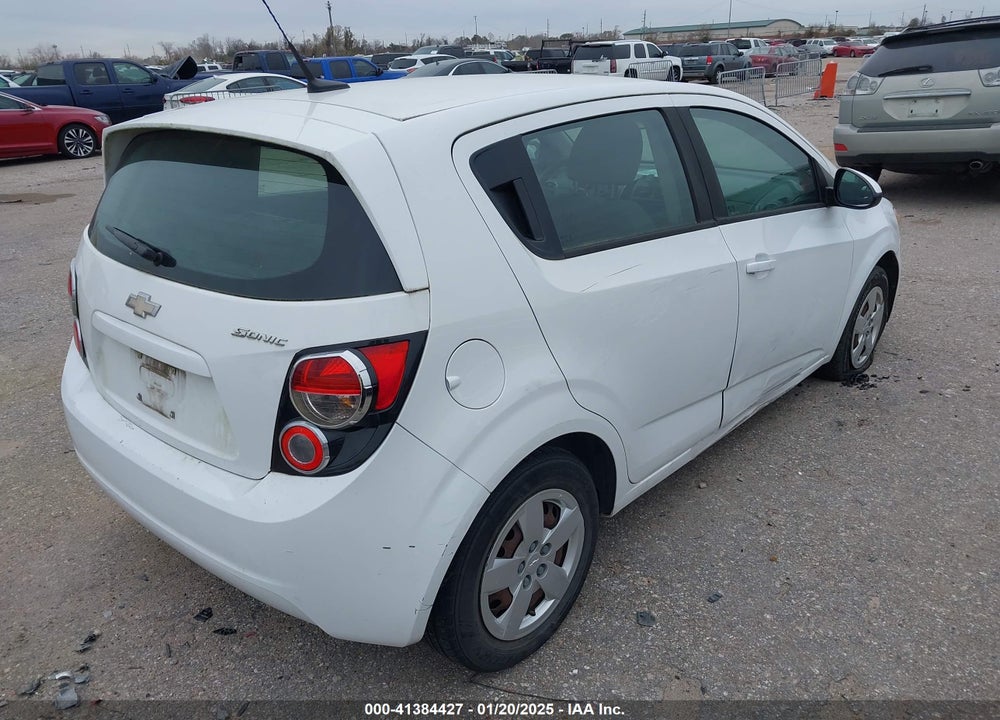 2014 CHEVROLET SONIC VIN: 1G1JA6SH9E4206272