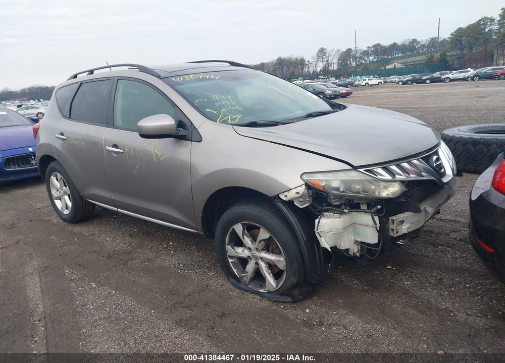 2010 NISSAN MURANO SL VIN: JN8AZ1MW0AW116316