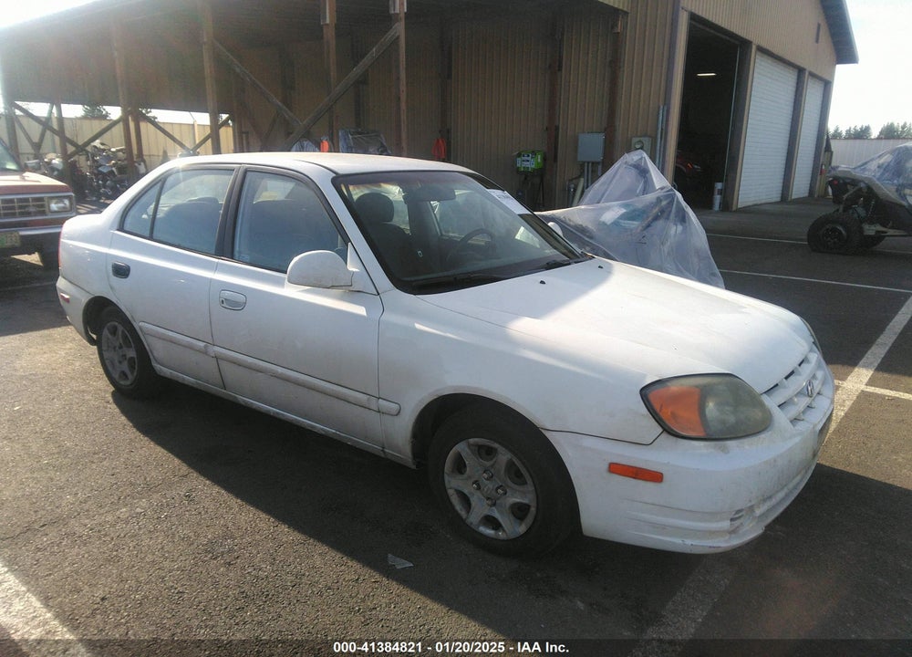 2004 HYUNDAI ACCENT GL VIN: KMHCG45C04U498939
