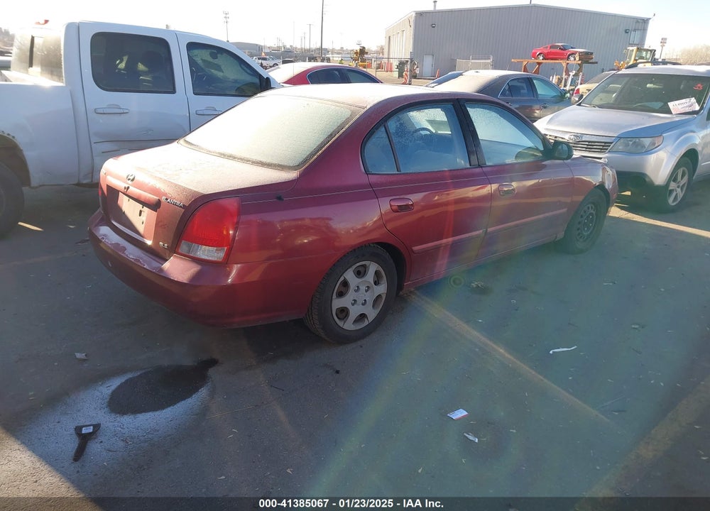 2002 HYUNDAI ELANTRA GLS VIN: KMHDN45D42U369926