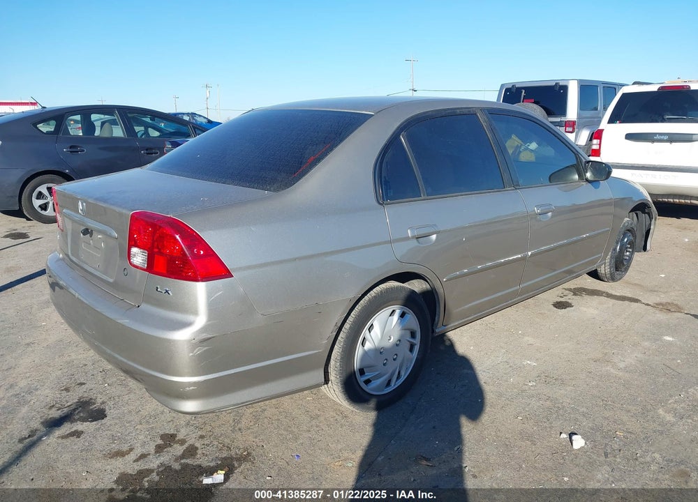 2005 HONDA CIVIC LX VIN: 2HGES16605H532581