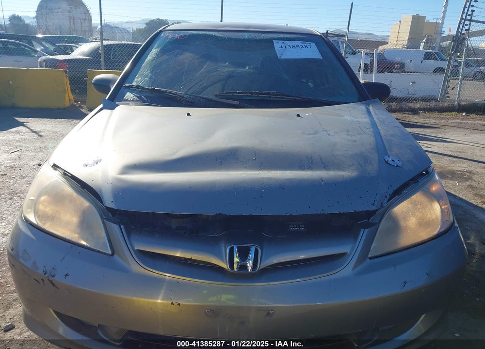 2005 HONDA CIVIC LX VIN: 2HGES16605H532581