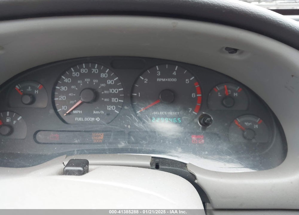 2000 FORD MUSTANG VIN: 1FAFP4045YF124327
