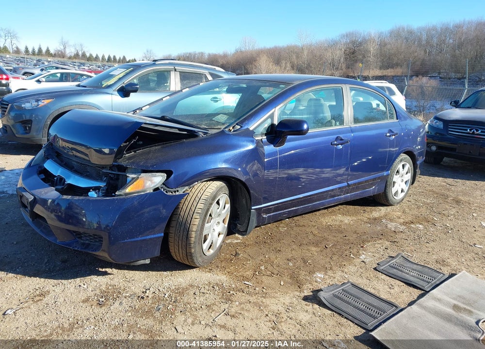 2010 HONDA CIVIC LX VIN: 19XFA1F50AE086953