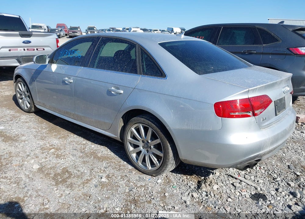 2012 AUDI A4 VIN: WAUEFAFL3CN020680