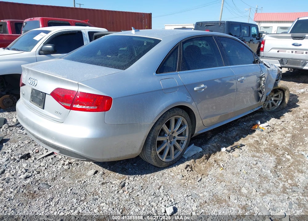 2012 AUDI A4 VIN: WAUEFAFL3CN020680