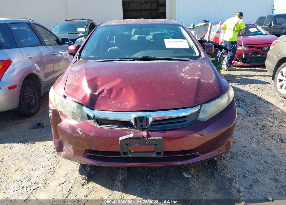 2012 HONDA CIVIC LX VIN: 2HGFB2F57CH606061