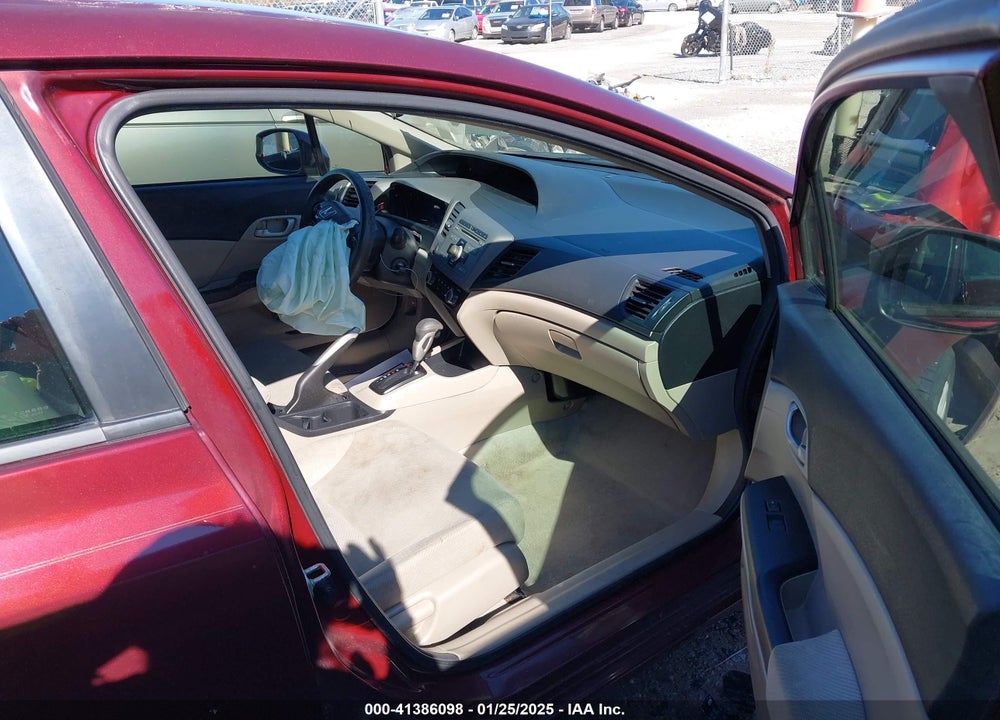 2012 HONDA CIVIC LX VIN: 2HGFB2F57CH606061